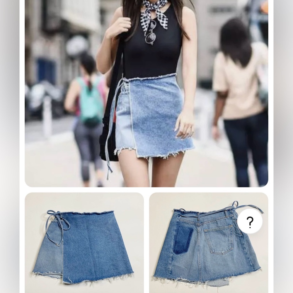 GRLFRND - ella reconstructed skirt sz 24